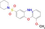 2-(2-Methoxyphenoxy)-5-(piperidine-1-sulfonyl)aniline