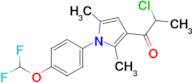 2-Chloro-1-{1-[4-(difluoromethoxy)phenyl]-2,5-dimethyl-1h-pyrrol-3-yl}propan-1-one