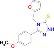 4-[(furan-2-yl)methyl]-3-(4-methoxyphenyl)-4,5-dihydro-1H-1,2,4-triazole-5-thione