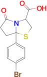 7A-(4-bromophenyl)-5-oxo-hexahydropyrrolo[2,1-b][1,3]thiazole-3-carboxylic acid