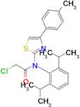 n-[2,6-bis(propan-2-yl)phenyl]-2-chloro-n-[4-(4-methylphenyl)-1,3-thiazol-2-yl]acetamide