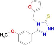 4-[(furan-2-yl)methyl]-3-(3-methoxyphenyl)-4,5-dihydro-1H-1,2,4-triazole-5-thione