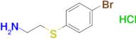 1-[(2-aminoethyl)sulfanyl]-4-bromobenzene hydrochloride