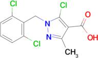 5-Chloro-1-[(2,6-dichlorophenyl)methyl]-3-methyl-1h-pyrazole-4-carboxylic acid