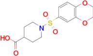 1-[(2,3-Dihydro-1,4-benzodioxin-6-yl)sulfonyl]-4-piperidinecarboxylic acid