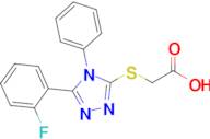 2-{[5-(2-fluorophenyl)-4-phenyl-4h-1,2,4-triazol-3-yl]sulfanyl}acetic acid