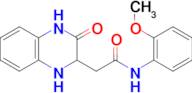 1,2,3,4-Tetrahydro-N-(2-methoxyphenyl)-3-oxo-2-quinoxalineacetamide