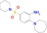 2-(Azepan-1-yl)-5-(piperidine-1-sulfonyl)aniline