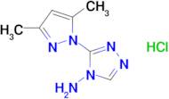 3-(3,5-Dimethyl-1h-pyrazol-1-yl)-4h-1,2,4-triazol-4-amine hydrochloride