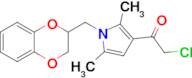 2-Chloro-1-[1-[(2,3-dihydro-1,4-benzodioxin-2-yl)methyl]-2,5-dimethyl-1H-pyrrol-3-yl]ethanone