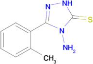 4-amino-3-(2-methylphenyl)-4,5-dihydro-1H-1,2,4-triazole-5-thione