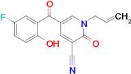 5-(5-Fluoro-2-hydroxybenzoyl)-1,2-dihydro-2-oxo-1-(2-propen-1-yl)-3-pyridinecarbonitrile