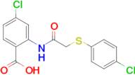 4-Chloro-2-{2-[(4-chlorophenyl)sulfanyl]acetamido}benzoic acid