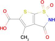 4-Methyl-1,1,3-trioxothieno[3,2-d][1,2]thiazole-5-carboxylic acid