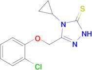 3-[(2-chlorophenoxy)methyl]-4-cyclopropyl-4,5-dihydro-1H-1,2,4-triazole-5-thione