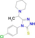 4-(4-chlorophenyl)-3-[1-(piperidin-1-yl)ethyl]-4,5-dihydro-1H-1,2,4-triazole-5-thione