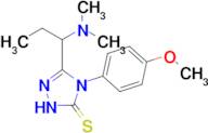 3-[1-(dimethylamino)propyl]-4-(4-methoxyphenyl)-4,5-dihydro-1H-1,2,4-triazole-5-thione