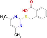 2-{[(4,6-dimethylpyrimidin-2-yl)sulfanyl]methyl}benzoic acid