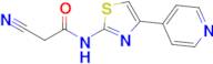 2-Cyano-n-[4-(pyridin-4-yl)-1,3-thiazol-2-yl]acetamide