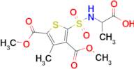 2-[3,5-bis(methoxycarbonyl)-4-methylthiophene-2-sulfonamido]propanoic acid