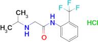 2-[(propan-2-yl)amino]-n-[2-(trifluoromethyl)phenyl]acetamide hydrochloride