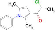 2-Chloro-1-(2,5-dimethyl-1-phenyl-1h-pyrrol-3-yl)propan-1-one