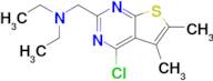 ({4-chloro-5,6-dimethylthieno[2,3-d]pyrimidin-2-yl}methyl)diethylamine