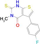 5-(4-fluorophenyl)-3-methyl-2-sulfanylidene-1H,2H,3H,4H-thieno[2,3-d]pyrimidin-4-one