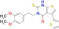 3-[2-(3,4-dimethoxyphenyl)ethyl]-2-sulfanylidene-5-(thiophen-2-yl)-1H,2H,3H,4H-thieno[2,3-d]pyrimi…