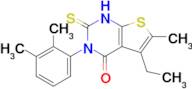 3-(2,3-dimethylphenyl)-5-ethyl-6-methyl-2-sulfanylidene-1H,2H,3H,4H-thieno[2,3-d]pyrimidin-4-one