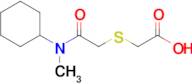 2-({[cyclohexyl(methyl)carbamoyl]methyl}sulfanyl)acetic acid