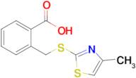 2-{[(4-methyl-1,3-thiazol-2-yl)sulfanyl]methyl}benzoic acid