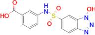 3-(1-Hydroxy-1h-1,2,3-benzotriazole-6-sulfonamido)benzoic acid