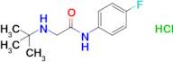 2-(Tert-butylamino)-n-(4-fluorophenyl)acetamide hydrochloride