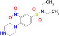 N,N-Diethyl-3-nitro-4-(1-piperazinyl)benzenesulfonamide