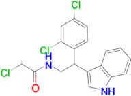 2-Chloro-n-[2-(2,4-dichlorophenyl)-2-(1h-indol-3-yl)ethyl]acetamide