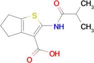 2-(2-Methylpropanamido)-4h,5h,6h-cyclopenta[b]thiophene-3-carboxylic acid