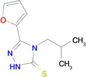 3-(furan-2-yl)-4-(2-methylpropyl)-4,5-dihydro-1H-1,2,4-triazole-5-thione