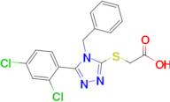 2-{[4-benzyl-5-(2,4-dichlorophenyl)-4h-1,2,4-triazol-3-yl]sulfanyl}acetic acid