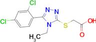 2-{[5-(2,4-dichlorophenyl)-4-ethyl-4h-1,2,4-triazol-3-yl]sulfanyl}acetic acid