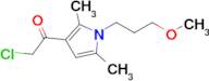 2-Chloro-1-[1-(3-methoxypropyl)-2,5-dimethyl-1h-pyrrol-3-yl]ethan-1-one