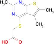 2-({trimethylthieno[2,3-d]pyrimidin-4-yl}sulfanyl)acetic acid