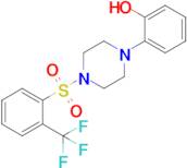 2-{4-[2-(trifluoromethyl)benzenesulfonyl]piperazin-1-yl}phenol