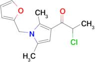 2-Chloro-1-[1-(furan-2-ylmethyl)-2,5-dimethyl-1h-pyrrol-3-yl]propan-1-one