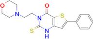 3-[2-(morpholin-4-yl)ethyl]-6-phenyl-2-sulfanylidene-1H,2H,3H,4H-thieno[3,2-d]pyrimidin-4-one