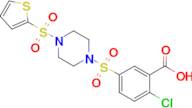 2-Chloro-5-{[4-(thiophene-2-sulfonyl)piperazin-1-yl]sulfonyl}benzoic acid