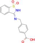 4-{[(1,1-dioxo-2,3-dihydro-1λ⁶,2-benzothiazol-3-ylidene)amino]methyl}benzoic acid