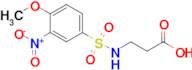 3-(4-Methoxy-3-nitrobenzenesulfonamido)propanoic acid