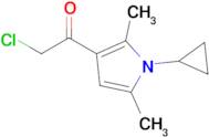 2-Chloro-1-(1-cyclopropyl-2,5-dimethyl-1h-pyrrol-3-yl)ethan-1-one