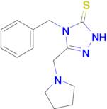 4-benzyl-3-[(pyrrolidin-1-yl)methyl]-4,5-dihydro-1H-1,2,4-triazole-5-thione